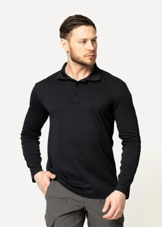 Поло тактическое Сплав Аргон L/S черное|44-46