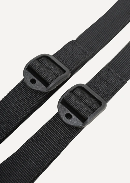 Крепежная стропа 25 мм с трехщелевкой Duraflex 120 см 2 шт черный|OneSize