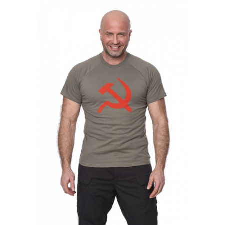 Футболка "USSR"(СССР) олива 7TS-09OL