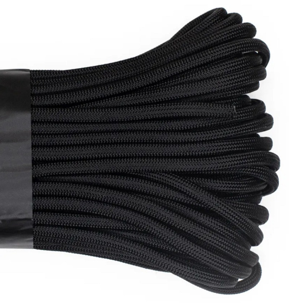 Паракорд 550 CORD nylon 10м RUS световозвращающий (black)