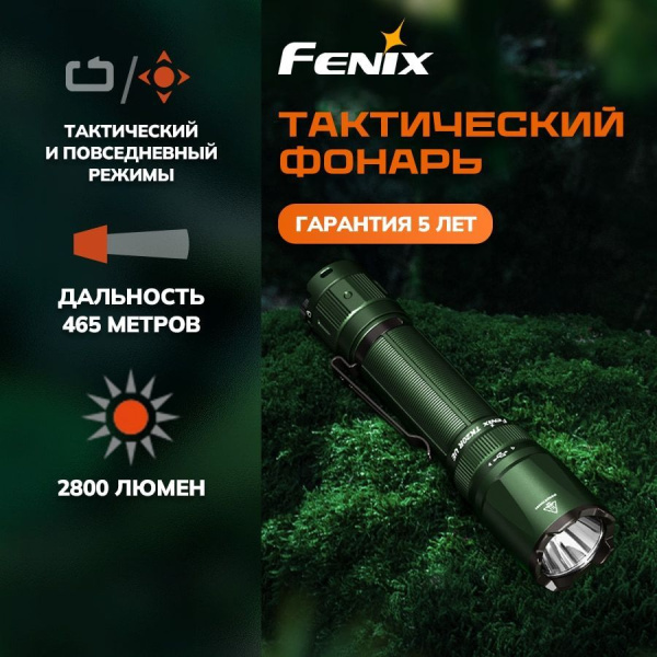 Фонарь Fenix тактический TK20R UE 2800 люмен камуфляжный