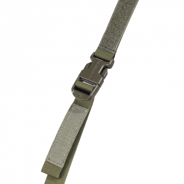 Ремень оружейный Wartech TS-114-OD двухточечный со стальной антабкой, олива
